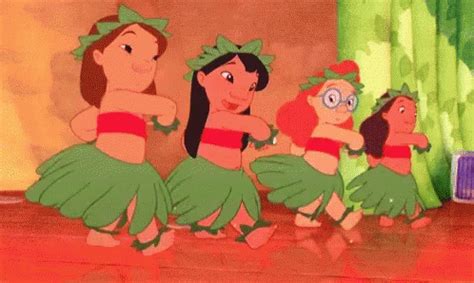 Hula Lilo Stitch GIF - Hula Lilo Stitch Hawain Dance - GIF-тэй танилцаж ...