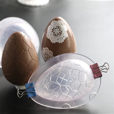 Acrylic 3D Easter Eggs Chocolate Mold Dinosaur Eggs Cake Molds Wedding ...