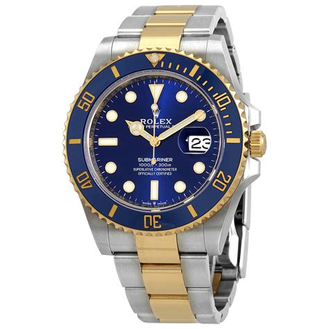 Rolex Submariner Automatic Chronometer Blue Dial Men's Watch 126613LB ...