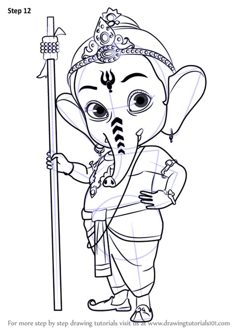 Learn How to Draw Bal Ganesh (Hinduism) Step by Step : Drawing ...