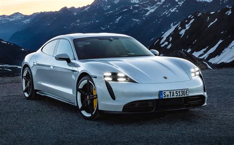 Highest-performance version of Porsche Taycan electric car goes lowest ...