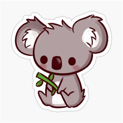 "Cute koala sticker" Sticker for Sale by stickersforbae | Redbubble