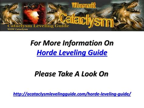 PPT - Horde Leveling Guide PowerPoint Presentation, free download - ID ...