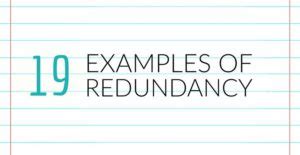 19 Examples Of Redundancy In English - Writers Write