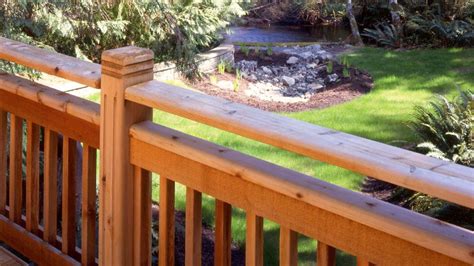 Western Red Cedar Railings for Porch, Stair & Deck - Russin