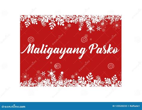 Merry Christmas In Tagalog