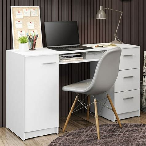 Madesa Modern Computer Desk 53" Study Writing Table for Home Office ...