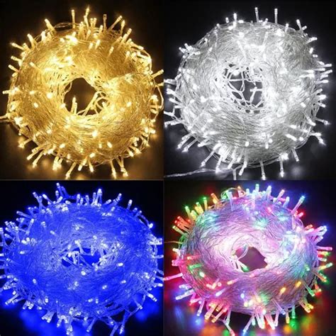 Luces Led Navideñas Decorativas 10 Metros Blancas Y Colores | MercadoLibre