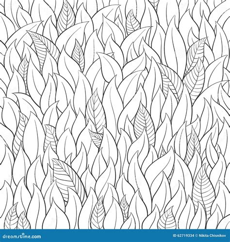 Outline Leaf Background Stock Vector - Image: 62719334