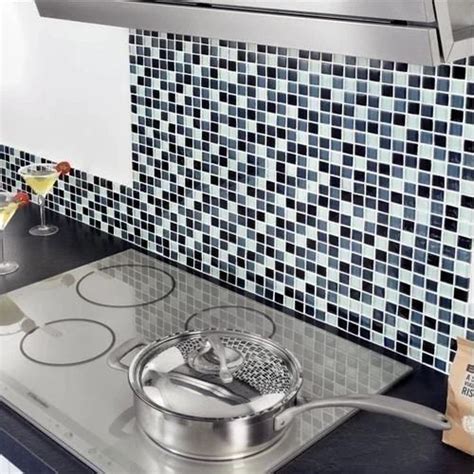 Pearl Mosaico Glass Mosaic Kitchen Tiles, Size: 1x1 Feet(300x300 mm) at ...