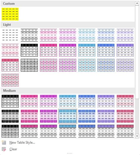 Extra Excel Table Styles | MyExcelOnline