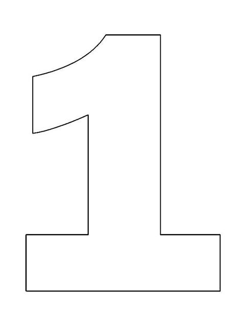 Number One Coloring Page | Free printable numbers, Birthday coloring ...