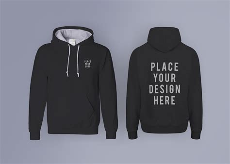 Black Hoodie Mockup ( Front and Back )