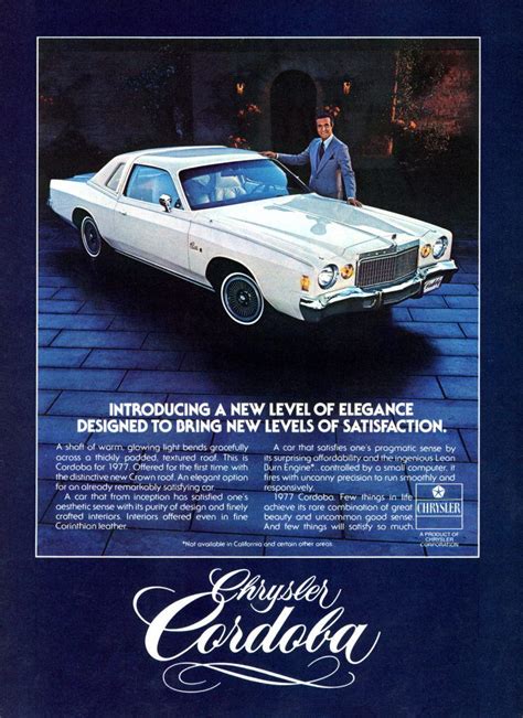 See Ricardo Montalban pitching Chrysler Cordoba - the car with 'soft ...