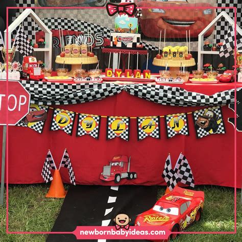 The Cars first birthday party ideas. Lightning Mcqueen concept. | Cars ...