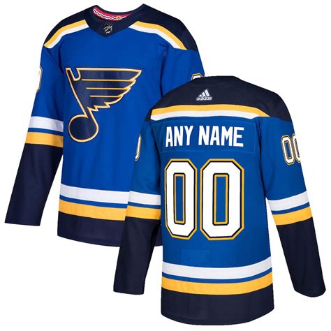 adidas St. Louis Blues Blue Authentic Custom Jersey