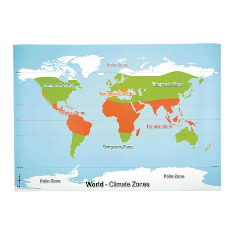 World Climate Zone Map - E8R06443 | Findel International