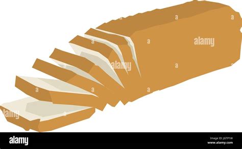 Isolated sliced bread Stock Vector Image & Art - Alamy