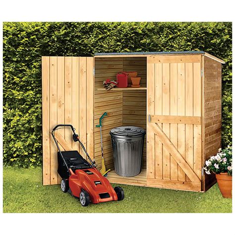 Solid Wood Outdoor Storage Shed - 236390, Patio Storage at Sportsman's ...