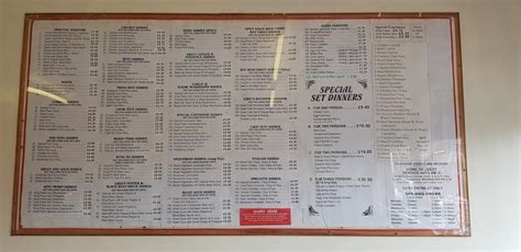 Menu at Silver Pan fast food, Sheffield, 27 Staniforth Rd