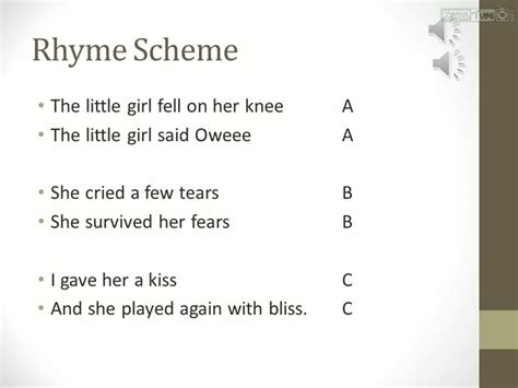 Rhyme Schemes And Examples