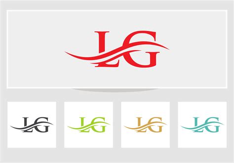 Creative LG letter with luxury concept. Modern LG Logo Design for ...