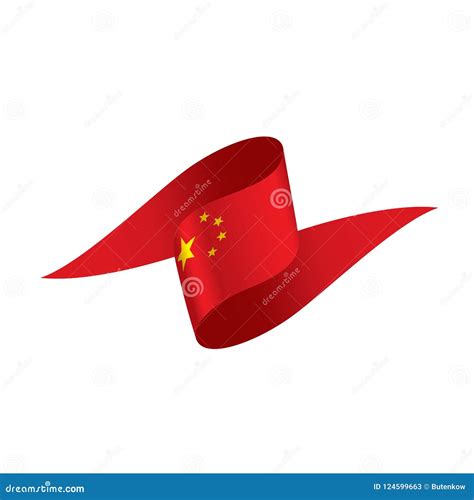 China Flag, Vector Illustration Stock Vector - Illustration of abstract ...