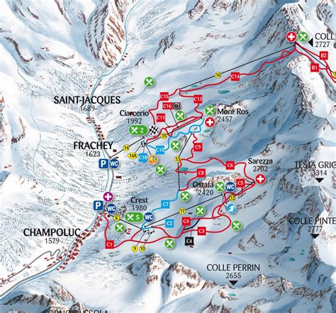 Champoluc Ski Map - skiflicks.com