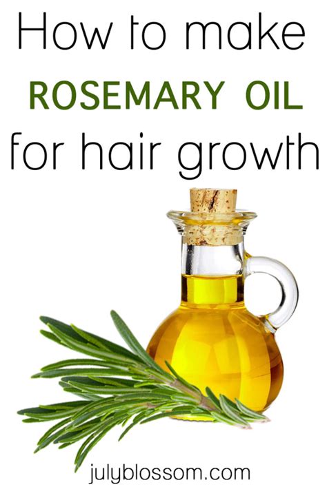 How to Make Rosemary Oil for Hair Growth - ♡ July Blossom