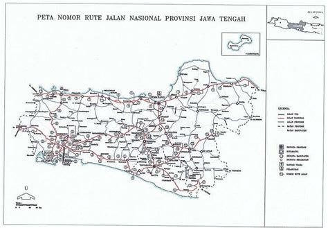 The Map of National Road Network in Central Java. | Download Scientific ...