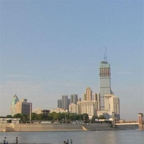 Wuhan city skyline in Wuhan, China (Google Maps)