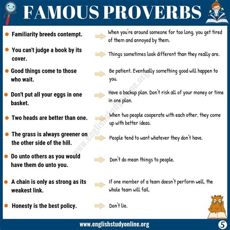 45+ Famous Proverbs with Meaning for ESL Learners - English Study ...