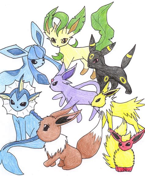 Eevee Evolutions by DarkDragonLord774 on DeviantArt