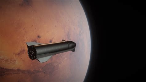 SpaceX Starship on Mars by Dale Rutherford | human Mars