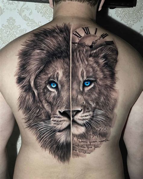 Aggregate 79+ lion back tattoo latest - in.coedo.com.vn