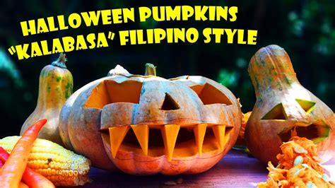 How to Carve a Pumpkin Kalabasa (Squash) | Filipino Style - YouTube