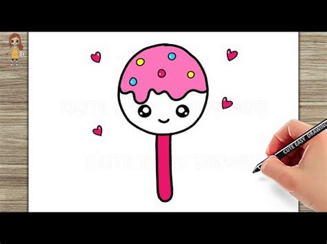 How to Draw a Cute Easy Lollipop for Kids - Step by Step Tutorial