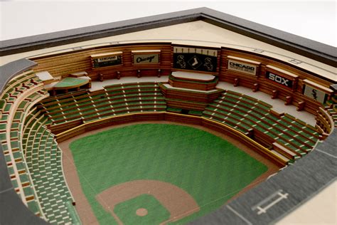 Chicago White Sox Guaranteed Rate Field 3D Wood Stadium Replica — 3D ...