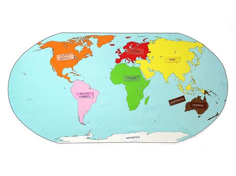 World Map Continents