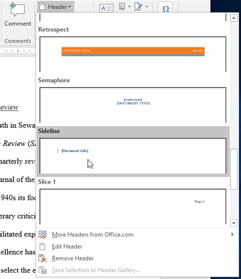 How to enable different first page header in word 2016 - kurtcenters