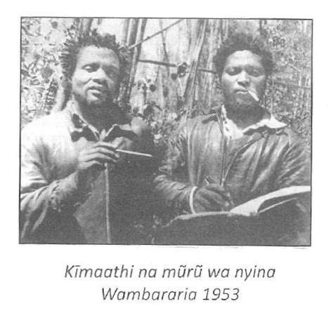 Dedan Kimathi & his brother Wambararia, 1953 : r/Kenya