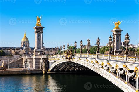 Pont Alexandre III Bridge with Dome des Invalides, Paris 740545 Stock ...