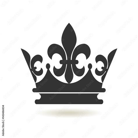 Crown Icon in trendy flat style. Monarchy authority and royal symbols ...