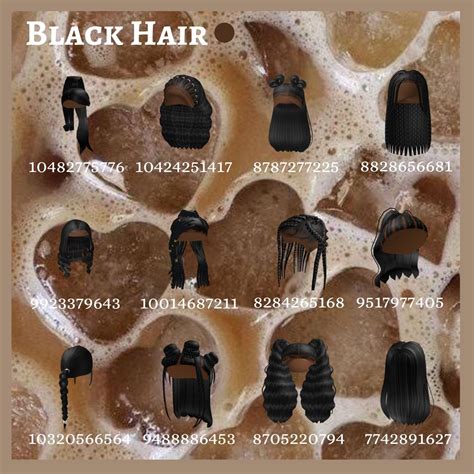 Black Hair Bloxburg Codes | Black hair roblox, Bloxburg decal codes ...