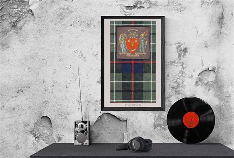 Duncan Clan Tartan and Coat of Arms Vintage Poster digital Download - Etsy