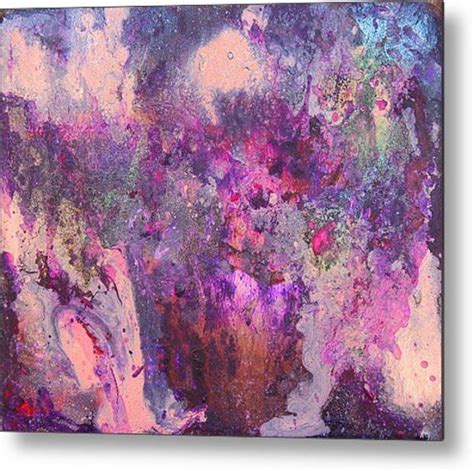 Art Abstract Print Lilac Purple Painting Silver by JuliaApostolova