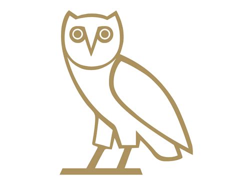 OVO Gold Owl logo transparent PNG - StickPNG