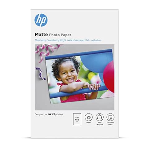 HP Matte Photo Paper, 4x6 in, 25 sheets (6QH46A) | Pricepulse