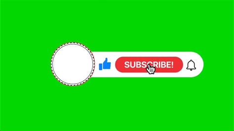 1. Green Screen Subscribe Button (No Copyright) #greenscreen - YouTube