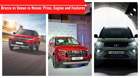 Brezza vs Venue vs Nexon: Price, Engine and Features | Auto News, Times Now